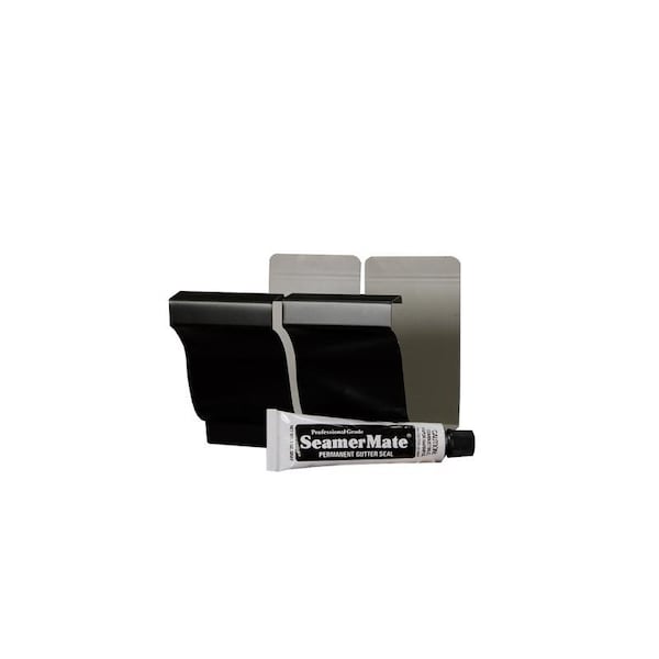 Amerimax Home Products Amerimax 5 in. W X 3 in. L Black Aluminum K Gutter Connector 2500835 - main